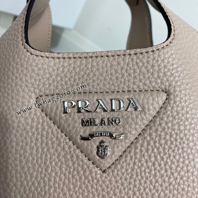 Prada專櫃2022最新款菜籃子托特包迷你款 1BA349 普拉達荔枝紋小牛皮手提托特包 csp1016